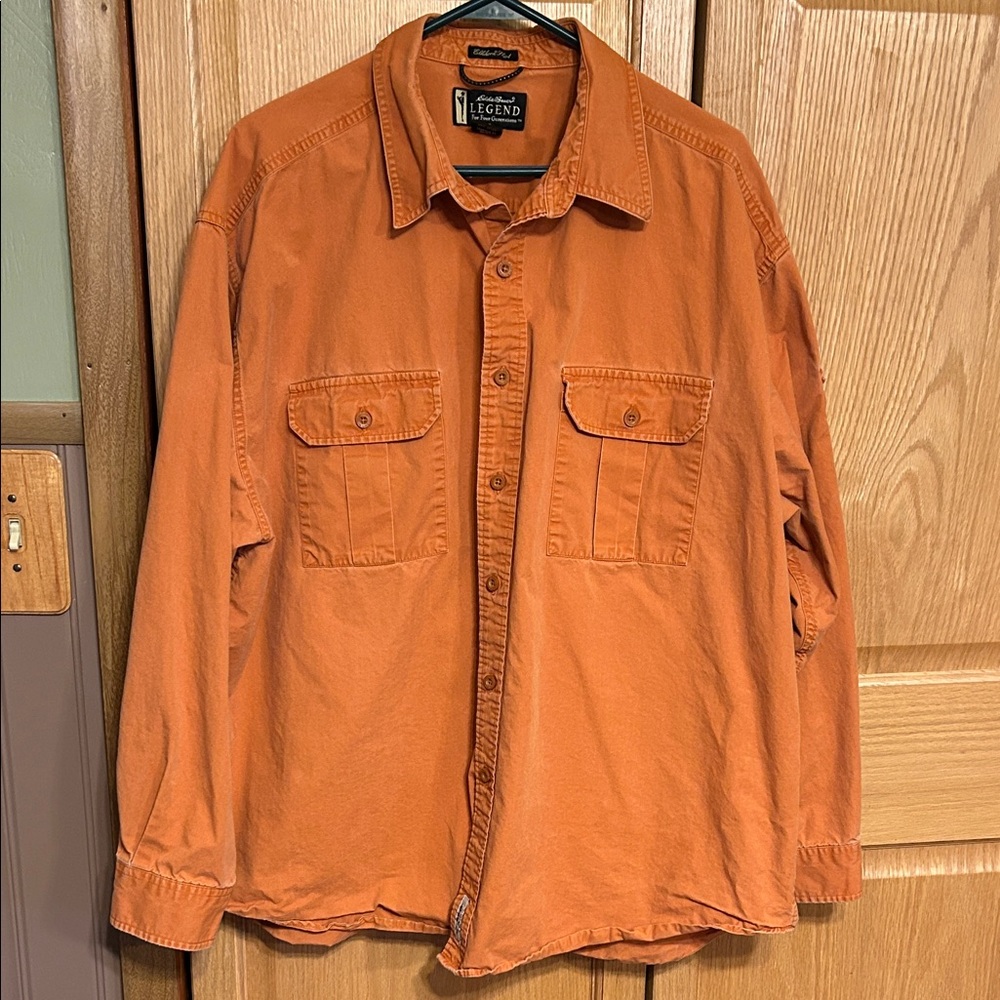 Legendary Whitetails Men's Orange Button Down Shirt